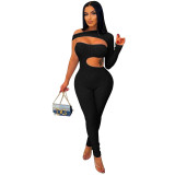 Trendy Sexy Cutout Tight Fitting Jumpsuit