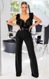 Ruffles Chic Jumpsuit with Belt
