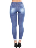Street Stylish Jeans Tight Ripped Denim Pants