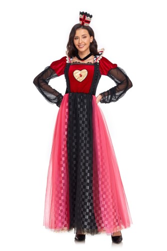 Halloween Heart Queen Sexy Party Costume Court Dress