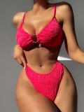 Solid O-Ring Two Piece Swimwear