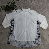 Fashion Print Patchwork Casual Loose Chic Blouse