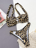 Sexy Leopard O-Ring Bikini Set