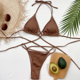 Brown Sexy Bikini Set