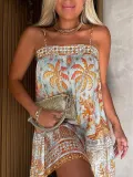 Summer Print Loose Cami Dress