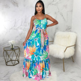 Summer Loose Sleeveless V-Neck Cami Long Holiday Dress