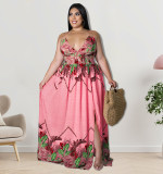 Plus Size Straps Summer Maxi Dress