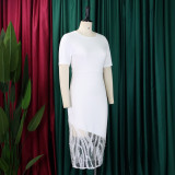 Female Lace Patchwork Sequin Bodycon Dress