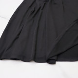 Sexy V-Neck Cutout Short Sleeve Maxi Dress