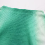 Trendy Print Long Seeve Top Pleated Long Skirt 2PCS Set