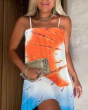Summer Print Loose Cami Dress
