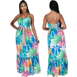 Summer Loose Sleeveless V-Neck Cami Long Holiday Dress
