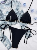 Vintage Braided Sexy Bikini Set Bathing Suit