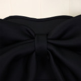 Stylish Chic Strapless Bowknot Women's Top Crop Top