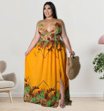 Plus Size Straps Summer Maxi Dress