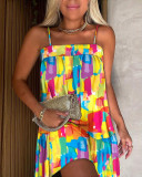 Summer Print Loose Cami Dress