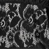 Elegant Solid Long Gloves Hollow Lace Patchwork Evening Dress