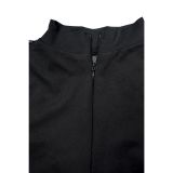 Black Floral Mesh Sleeveless Jumpsuit for Women
