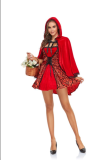Womens Cosplay Little Red Riding Hood Role-playing Halloween Costume