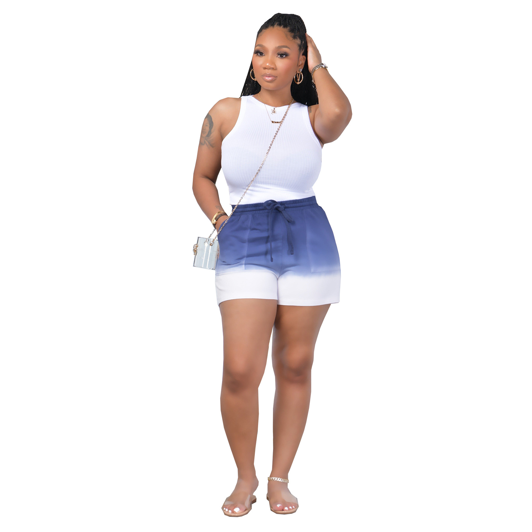 Gradient Fashion Casual Shorts