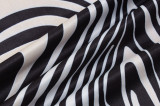 Sexy Zebra Print Low Back Halter Bodycon Dress