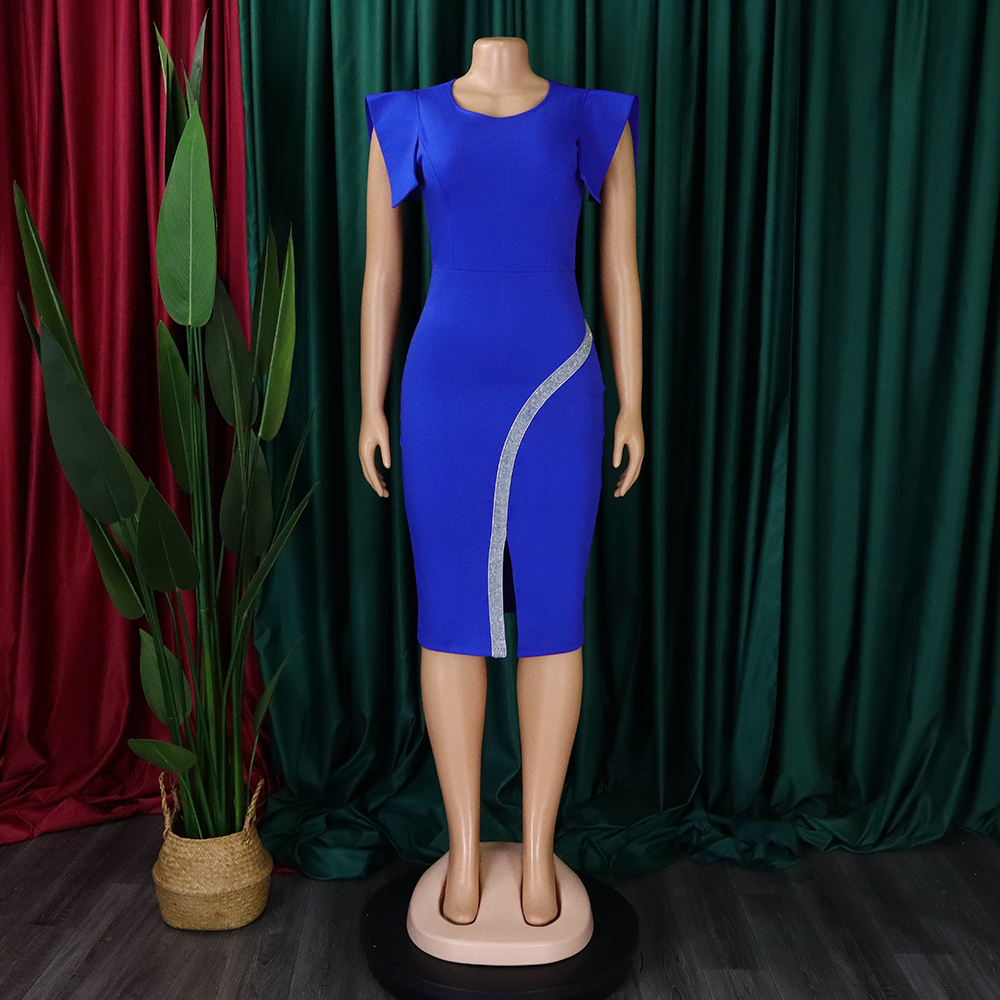 Short Sleeve Bodycon Contrast Split Bodycon Dress US$ 10.21 -  www.lover-pretty.com