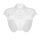 Solid Large Pocket Irregular Loose Polo Collar Shirt