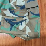 Trendy Camo Print Pocket Casual Shorts