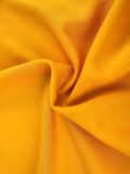 Yellow V-Neck Beaded Ruffles Slit Midi Dress