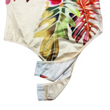 Women 2-Piece Set Printed Sleeveless Bodysuit Wide-leg Pants