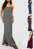 Print Sexy Cami Casual Slit Maxi Dress