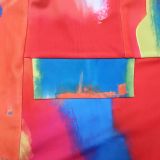 Trendy Tye Dye Colorful Long Sleeve Casual Blazer