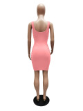 Sexy Ripped Hollow Out Sleeveless Bodycon Dress