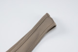 Solid Color Slim Low Back Ruched Details Sleeveless Flare Jumpsuit