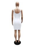 Sexy Ripped Hollow Out Sleeveless Bodycon Dress
