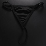Heart Rhinestone Underwear Sexy Thong Body Chain Accessories for Women