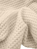 Elegant Fall/Winter U-Neck Slit Drawstring Long Sleeve Maxi Dress