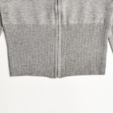 Knitting Zipper Hooded Jacket Fashion Sexy High Waist Trousers 2PCS Set