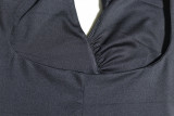 Plain Color Cutout Open Back Chic Tie Bodycon Mini dress