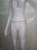 Sexy Rhinestone Sparkly Tassel Party Skirt