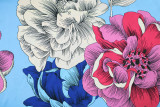 Vintage Floral Print Long Sleeve Off Shoulder Crop Top + A-Line Long Skirt 2PCS Set