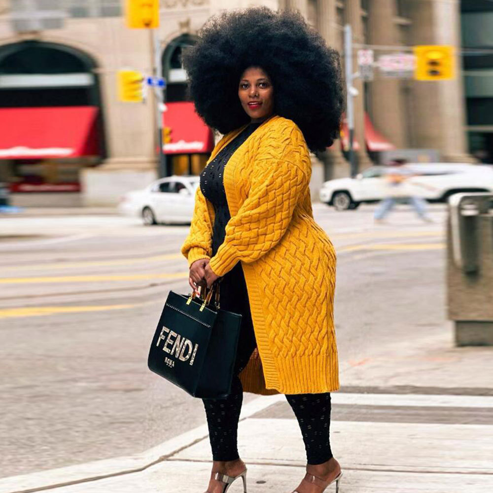 Plus Size Long Cardigan Sweater Coat US$ 11.95 - www.lover-pretty.com