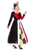 Halloween costume Queen of Hearts Stage Cosplay Festival Costume for Adults