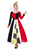 Halloween costume Queen of Hearts Stage Cosplay Festival Costume for Adults