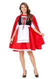 Halloween Costume Little Red Riding Hood Adult Women Cosplay Festival Performance Stage Costume