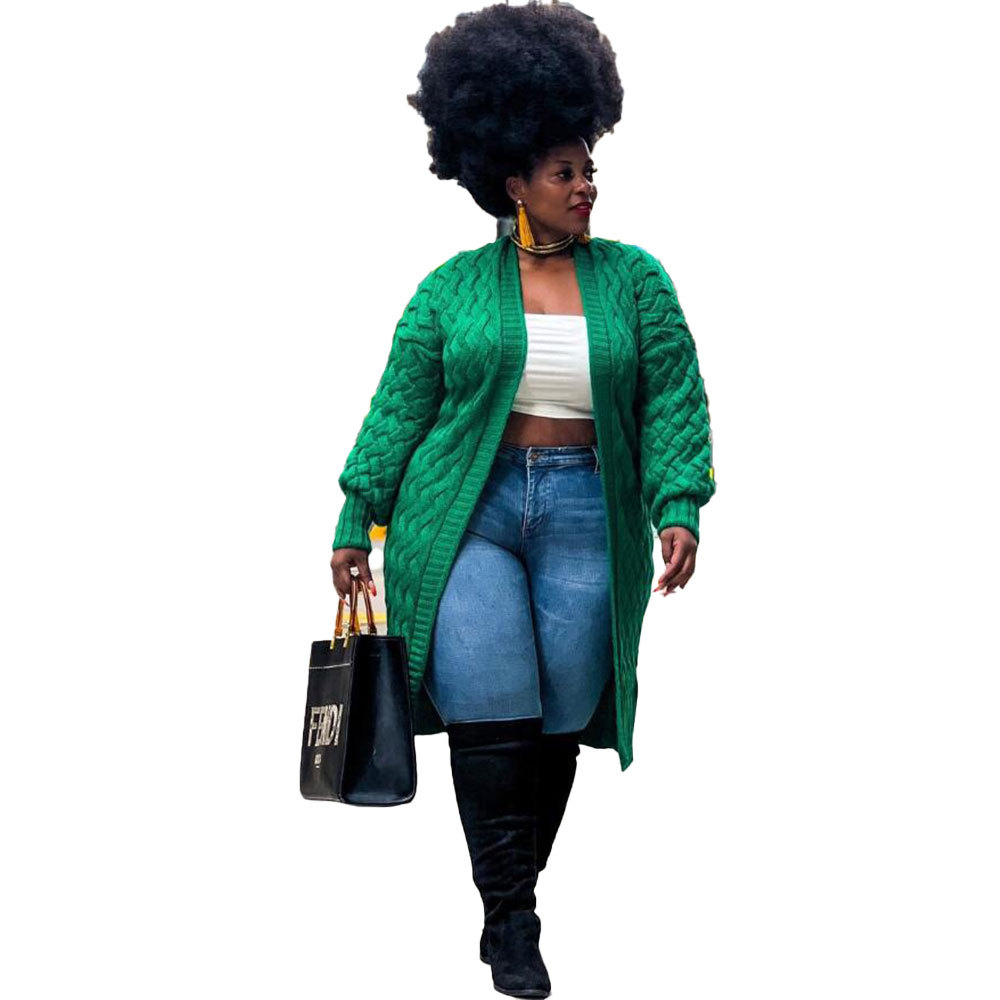 Plus Size Long Cardigan Sweater Coat US$ 11.95 - www.lover-pretty.com