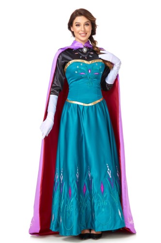 Adult Halloween Costume Anna Princess Dress Role Playing Performance Costume
