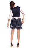 Halloween Costume Ghost Student Women Costume Zombie Cosplay Blood Stain Student Costume Horror Party Vampire Show