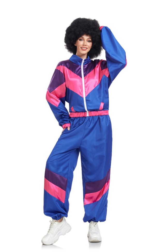 Hip-Hop Retro 70s Cosplay Halloween Costume Adult Rock Music Opera Stage Costume
