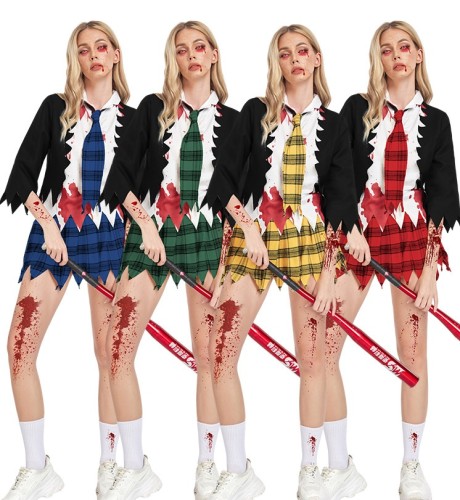 Halloween Costume Vampire Student Cosplay Horror Zombie Party Role Play Cos
